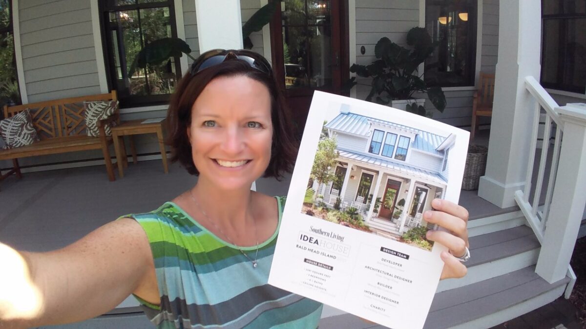 Renee Hillman visits Southern Living Idea House Bald Head Island