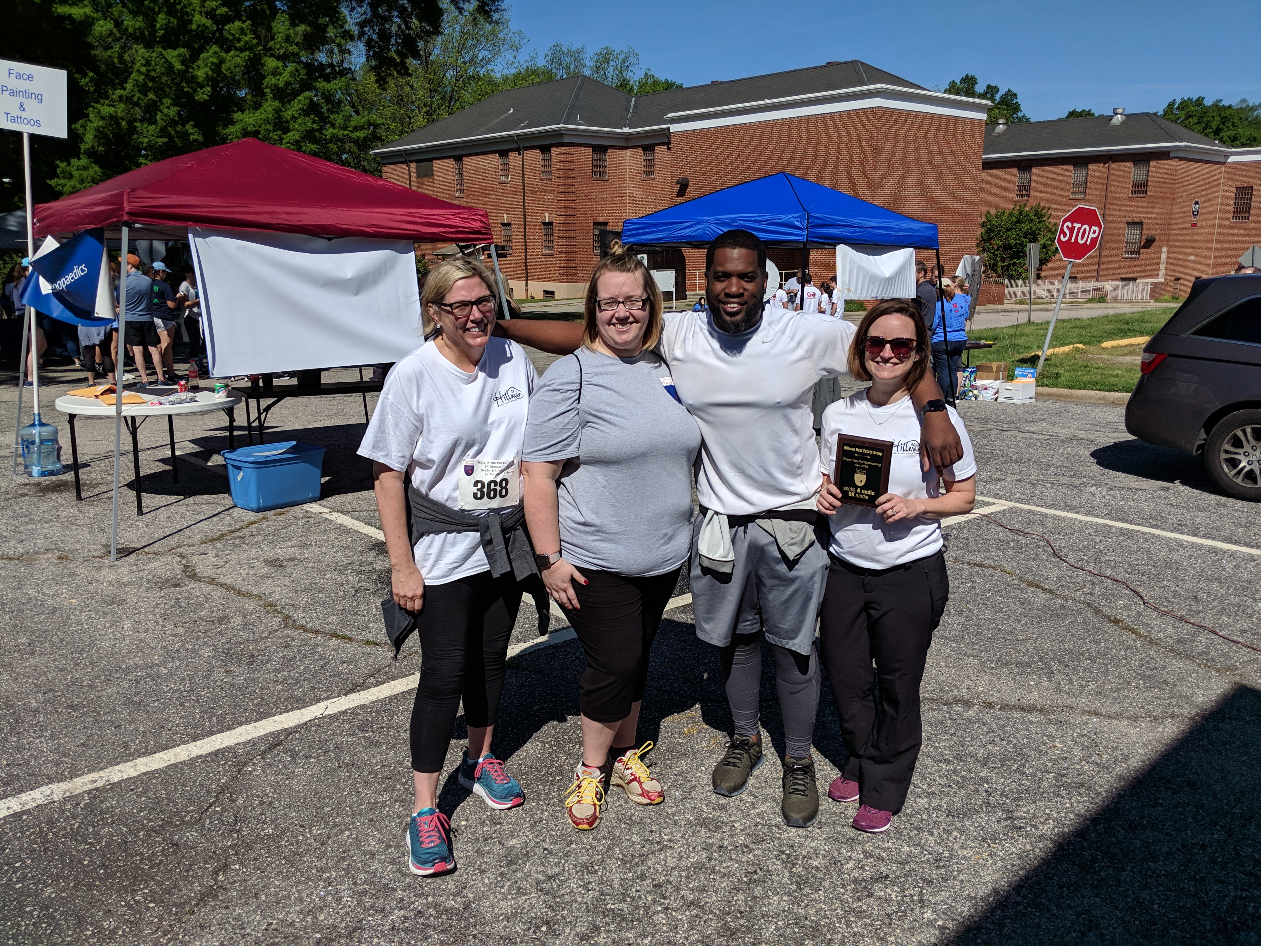 Team HREG at Note in the Pocket Rundie 5K 2019 at Dix Park in Raleigh