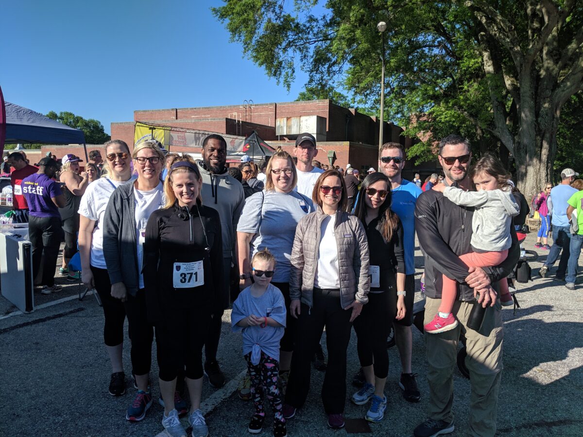 Team HREG at Note in the Pocket Rundie 5K 2019 at Dix Park in Raleigh