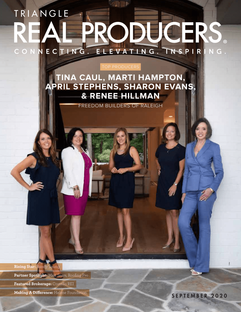 Hillman Real Estate Group's Renee Hillman Featured in Triangle Real Producers Magazine - Cover