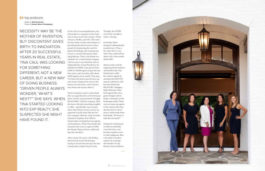 Hillman Real Estate Group's Renee Hillman Featured in Triangle Real Producers Magazine - Inside 02