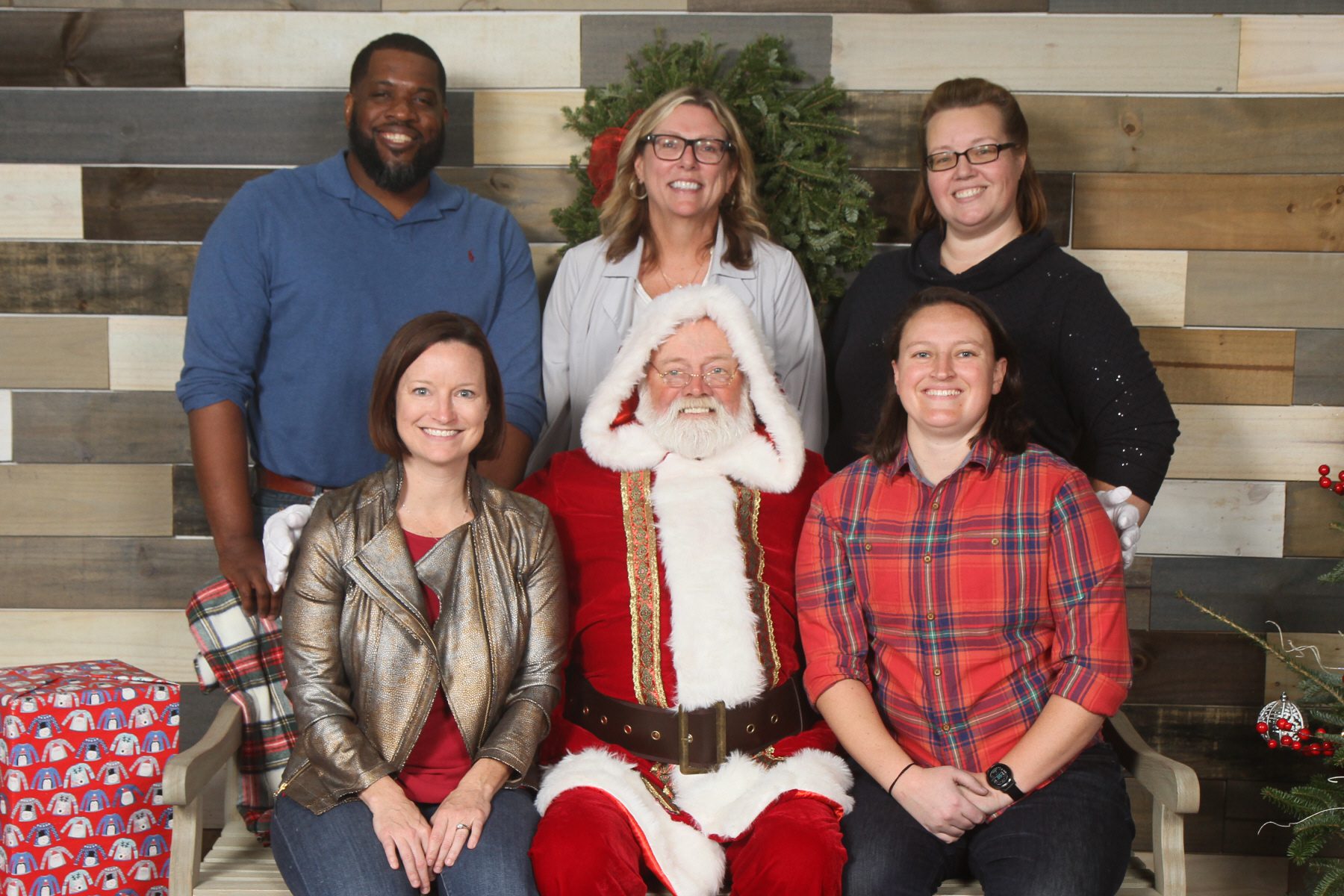 HREG Team Christmas Photo Santa
