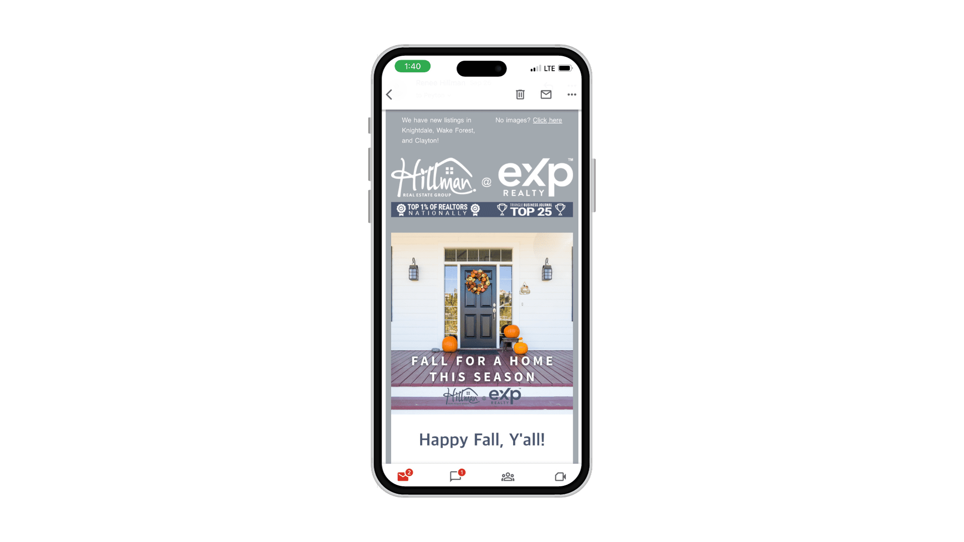 HREG Email Campaigns Phone Mockup