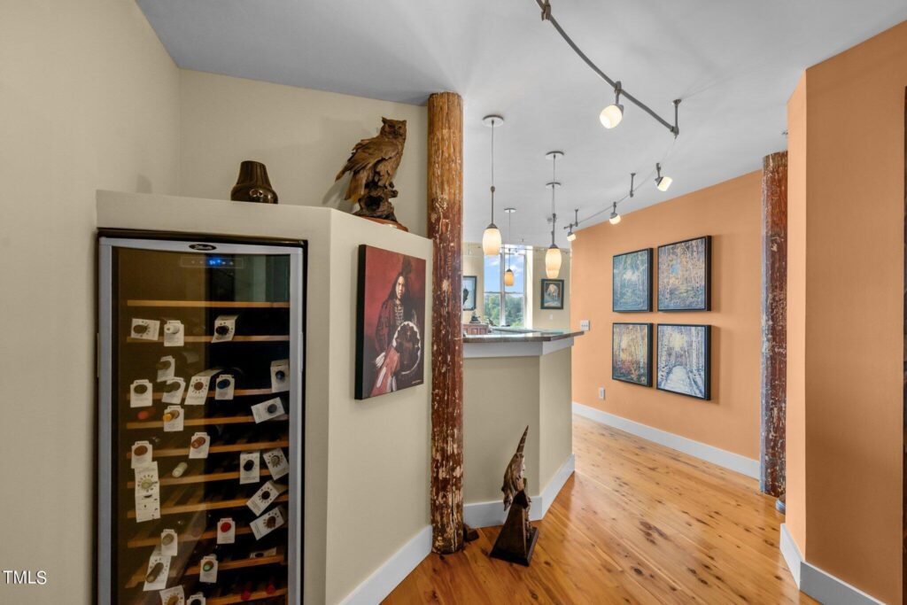 Historic Cotton Mill Condos Wine Fridge